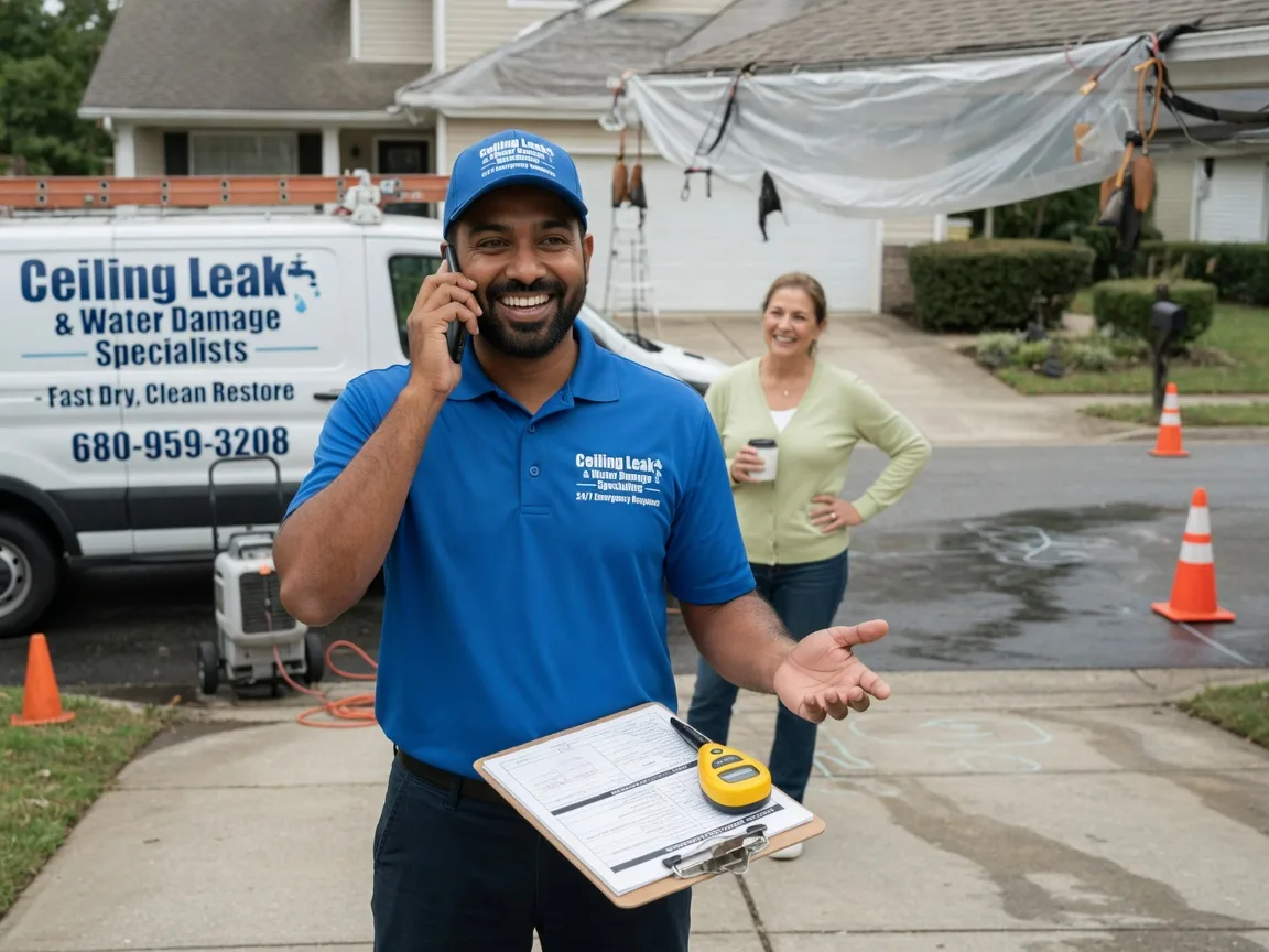 Ceiling Leak Cleanup Church Road, VA FAQs